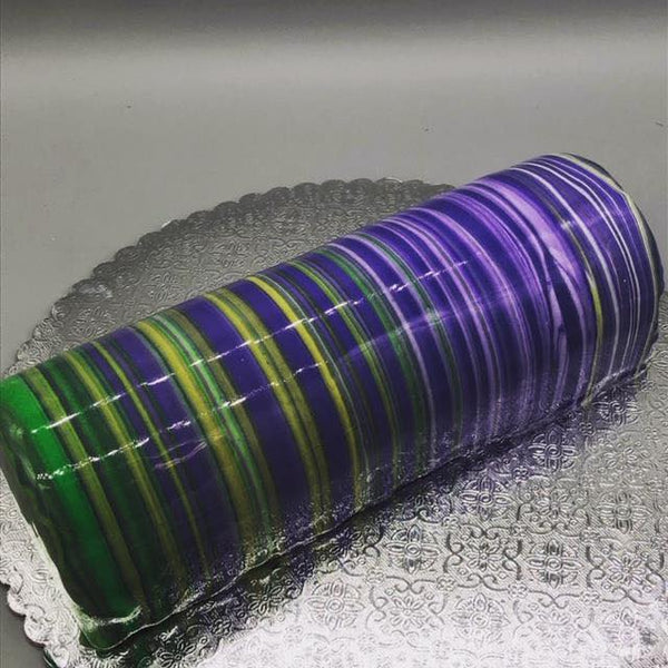 Chocolate Mousse Log "Mardi Gras"