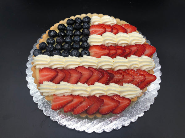 “Patriotic” Fresh Fruit Tart